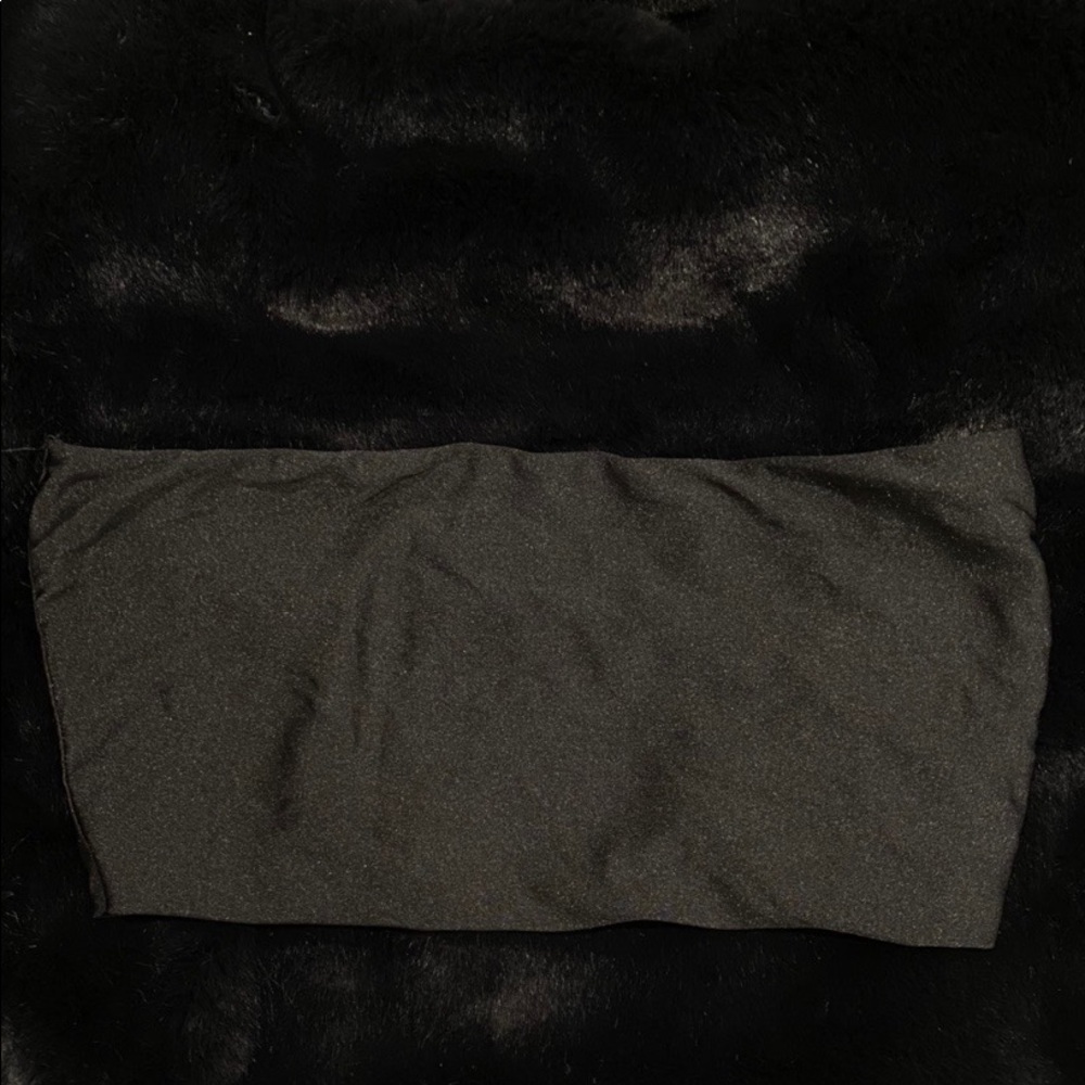 TIGER MIST BLACK BANDEAU BIKINI TOP